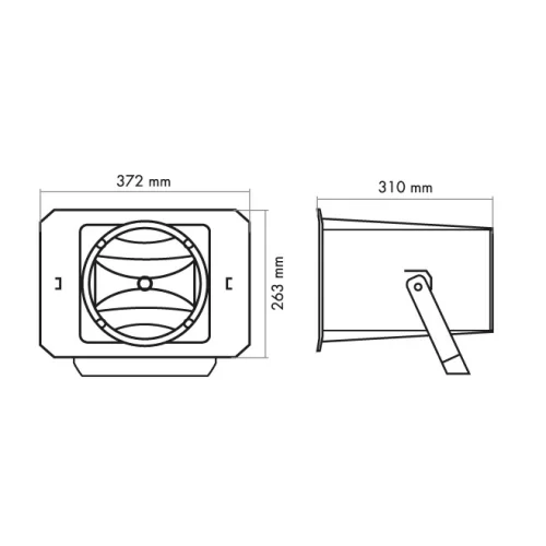 Fonestar PF-35T Рупорный громкоговоритель, 15/30/50 Вт., 6"