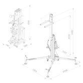 GUIL ULK 700 Мачтовый подъёмник, высота 5 м., грузоподъемность 380 кг.