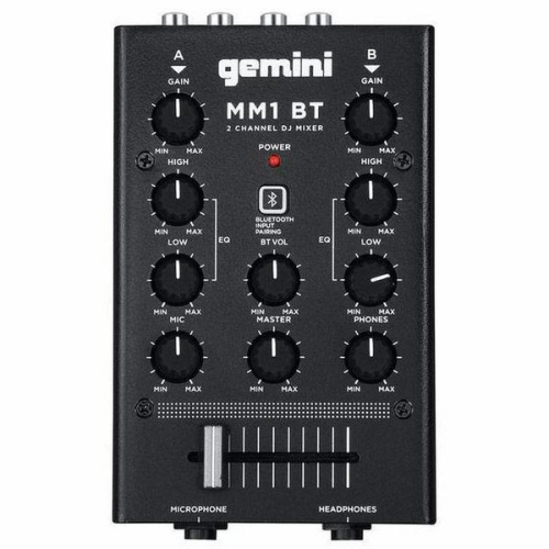 Gemini MM1BT 2-канальный DJ-микшер, Bluetooth