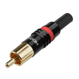 Hicon HI-CM03-RED Разъем RCA, папа, кабельный