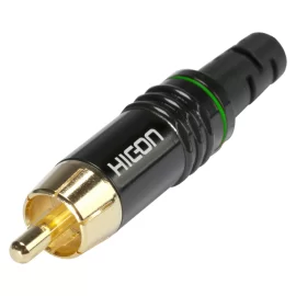 Hicon HI-CM06-GRN Разъем RCA, папа, кабельный