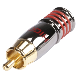 Hicon HI-CM07-RED Разъем RCA, папа, кабельный