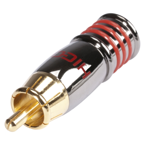 Hicon HI-CM07-RED Разъем RCA, папа, кабельный