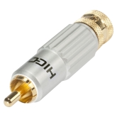 Hicon HI-CM13-BLK Разъем RCA, папа, кабельный