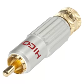 Hicon HI-CM13-RED Разъем RCA, папа, кабельный