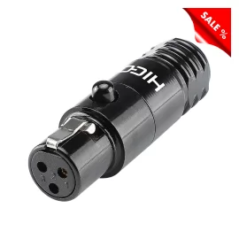 Hicon HI-XMCF3-B Разъем MINI XLR3, мама, кабельный