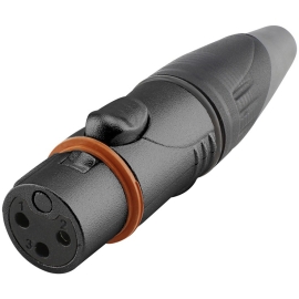 Hicon HI-X3CF-HD-B Разъем XLR3, мама, IP 67, кабельный