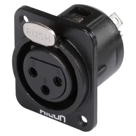 Hicon HI-X3DF-M3 Разъем XLR3, мама, панельный