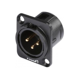 Hicon HI-X3DM-G Разъем XLR3, папа, панельный