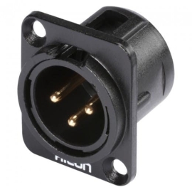 Hicon HI-X3DM-G-M3 Разъем XLR3, папа, панельный