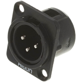 Hicon HI-X3DM-M Разъем XLR3, папа, панельный