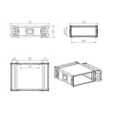 Imlight RC9-480-4U Рэковый кейс 4U, глубина 480мм