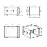 Imlight RC9-480-8U Рэковый кейс 8U, глубина 480мм