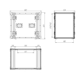 Imlight RC9-550-14U Рэковый кейс 14U, глубина 550мм