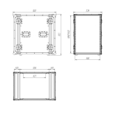 Imlight RC9-550-16U Рэковый кейс 16U, глубина 550мм