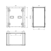 Imlight RC9-550-18U Рэковый кейс 18U, глубина 550мм