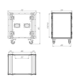 Имлайт RCC9-480-14U Рэковый кейс 14U, с колесами, глубина 480мм