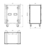 Имлайт RCC9-480-18U Рэковый кейс 18U, с колесами, глубина 480мм