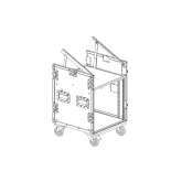 Imlight RCC9-480-K10U-10U Рэковый кейс 10U с верхней консолью 10U, с колесами