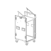 Imlight RCC9-480-K10U-16U Рэковый кейс 16U с верхней консолью 10U, с колесами