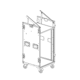 Imlight RCC9-480-K10U-18U Рэковый кейс 18U с верхней консолью 10U, с колесами