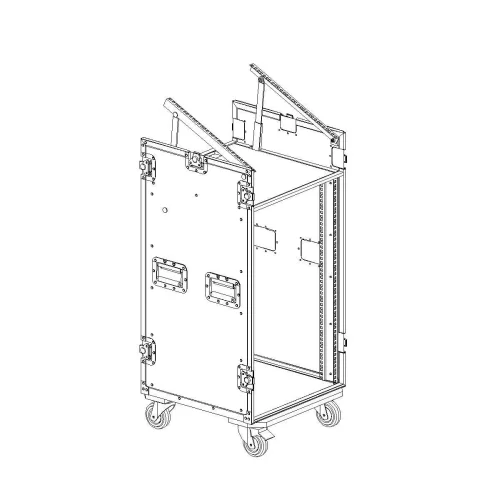 Имлайт RCC9-480-K10U-18U Рэковый кейс 18U с верхней консолью 10U, с колесами