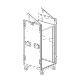 Imlight RCC9-480-K10U-20U Рэковый кейс 20U с верхней консолью 10U, с колесами