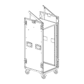 Imlight RCC9-480-K10U-22U Рэковый кейс 22U с верхней консолью 10U, с колесами