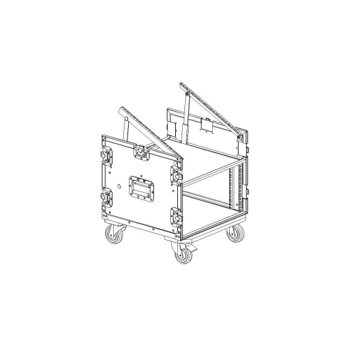 Imlight RCC9-480-K10U-6U Рэковый кейс 6U с верхней консолью 10U, с колесами