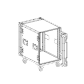 Имлайт RCC9-550-14U Рэковый кейс 14U, с колесами, глубина 550мм