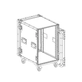 Имлайт RCC9-550-16U Рэковый кейс 16U, с колесами, глубина 550мм