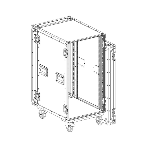 Имлайт RCC9-550-20U Рэковый кейс 20U, с колесами, глубина 550мм