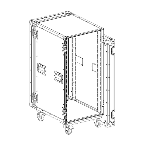 Имлайт RCC9-550-22U Рэковый кейс 22U, с колесами, глубина 550мм