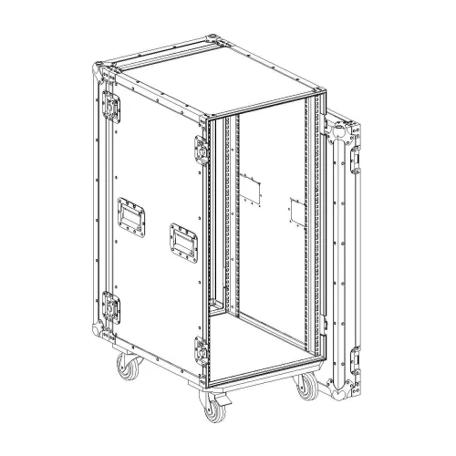 Имлайт RCC9-550-22U Рэковый кейс 22U, с колесами, глубина 550мм