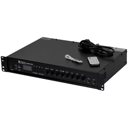 Intrend ITMXAMP-180MT Трансляционный микшер-усилитель, 180 Вт., MP3, Bluetooth, FM