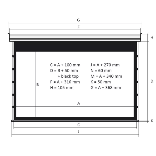 Kauber Blue Label Tensioned BT Cinema 104" Экран с электроприводом