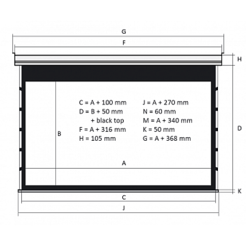 Kauber Blue Label Tensioned BT Cinema 113" Microperf MW Экран с электроприводом