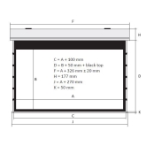 Kauber Blue Label XL Tensioned BT Cinema 154" Clear Vision Экран с электроприводом