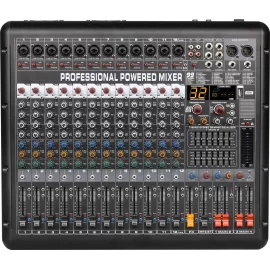 LAudio AG-12PX4 Активный микшерный пульт, 12 каналов, 4х450 Вт., FX, MP3, Bluetooth