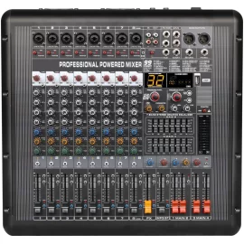 LAudio AG-8PBX4 Активный микшерный пульт, 8 каналов, 4х650 Вт., FX, MP3, Bluetooth