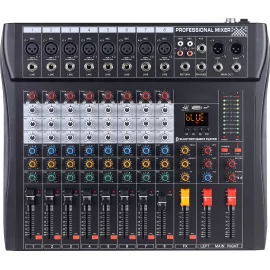 LAudio GT-08 8-канальный микшер, FX, MP3, Bluetooth
