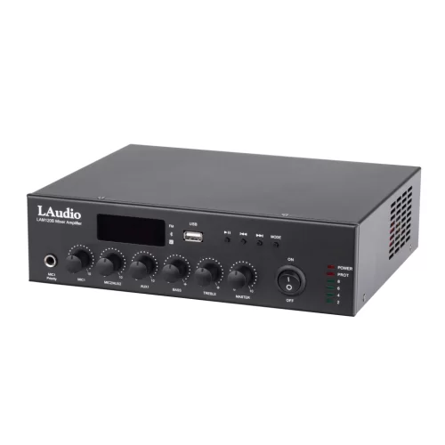 LAudio LAM120B Трансляционный микшер-усилитель, 120 Вт., MP3, FM, Bluetooth