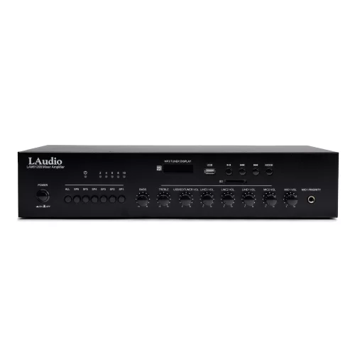 LAudio LAM6120B Трансляционный микшер-усилитель, 120 Вт., MP3, FM, 6 зон