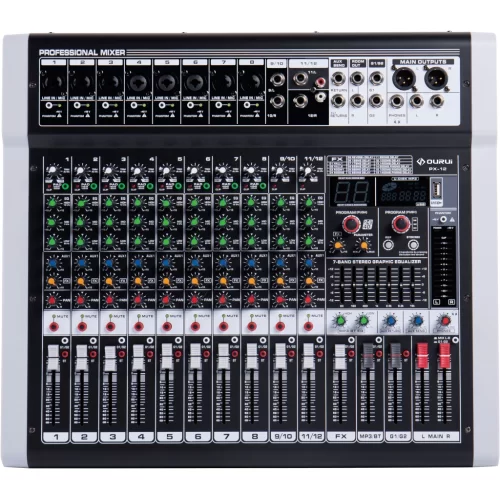 LAudio PX-12 12-канальный микшер, FX, MP3, Bluetooth