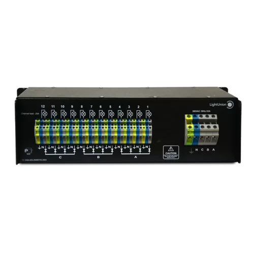 Light Union DSR 12-25 Релейный свитчер,12 каналов по 5 кВт, управление DMX-512