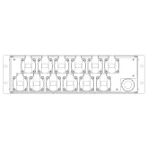 Lux Stage LSDR-123ESH Диммер рэковый 12 каналов.Выход через разъемы Schuko