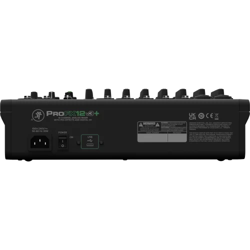 Mackie ProFX12v3+ 12-канальный аналоговый микшер, FX, Bluetooth