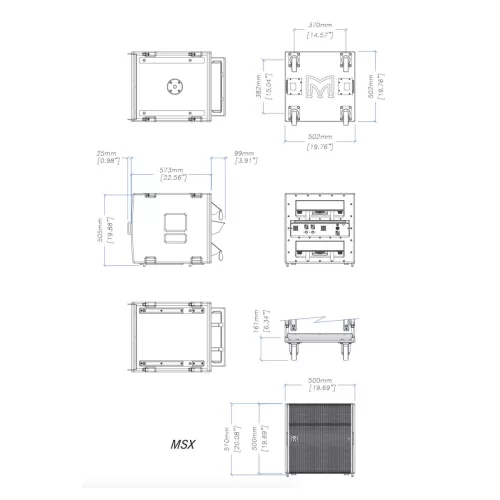 Martin Audio MSX Активный сабвуфер, 1600 Вт., 15"