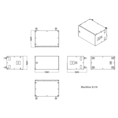 Martin Audio X218 Пассивный сабвуфер, 1600 Вт., 2х18"