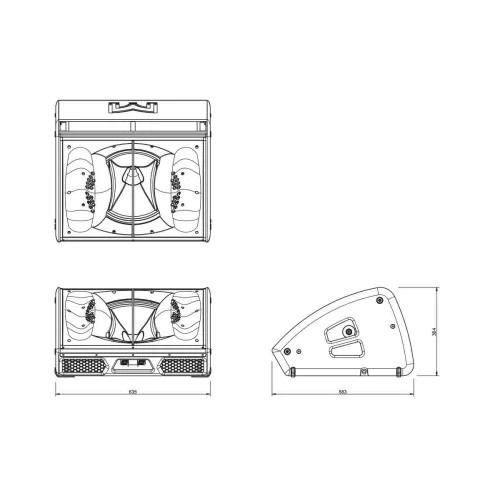 Martin Audio XE500 Пассивный сценический монитор, 630 Вт., 15"